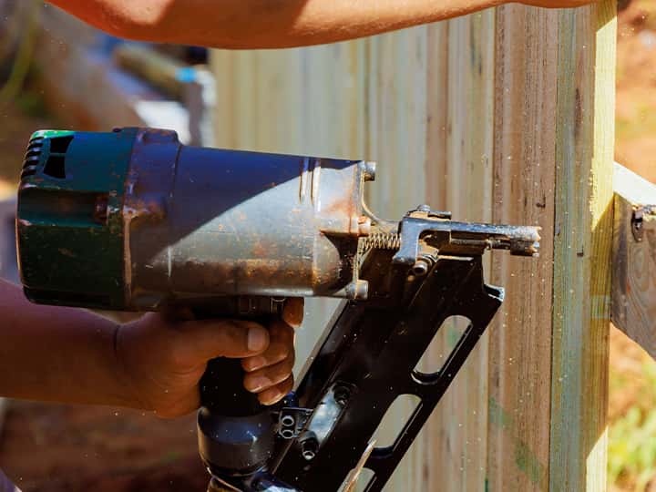 Fence repair in Parker County, TX.